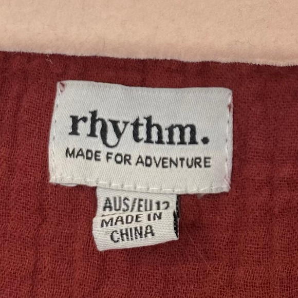 Rhythm Cropped Bottom Up Tie Bottom Blouse - Picture 5 of 5